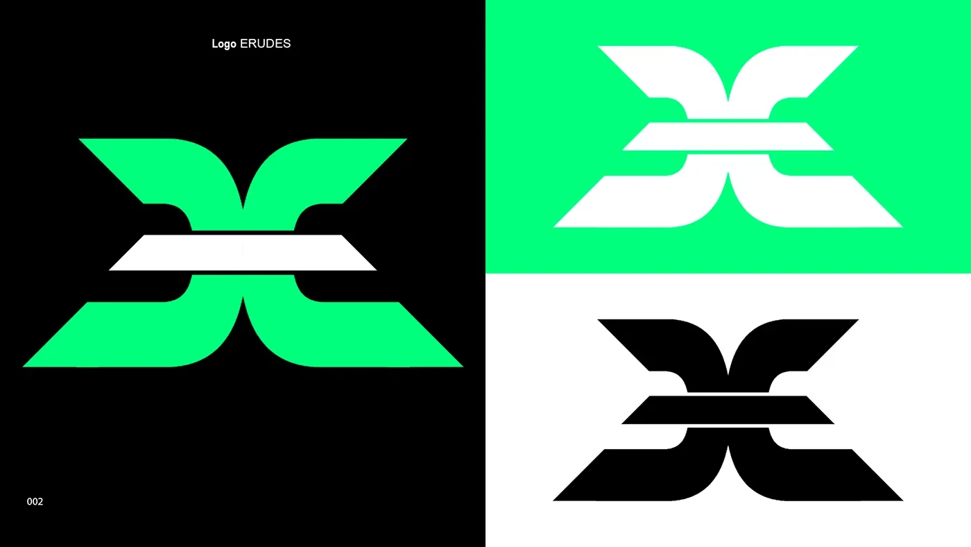 ERUDES esports logo identity design