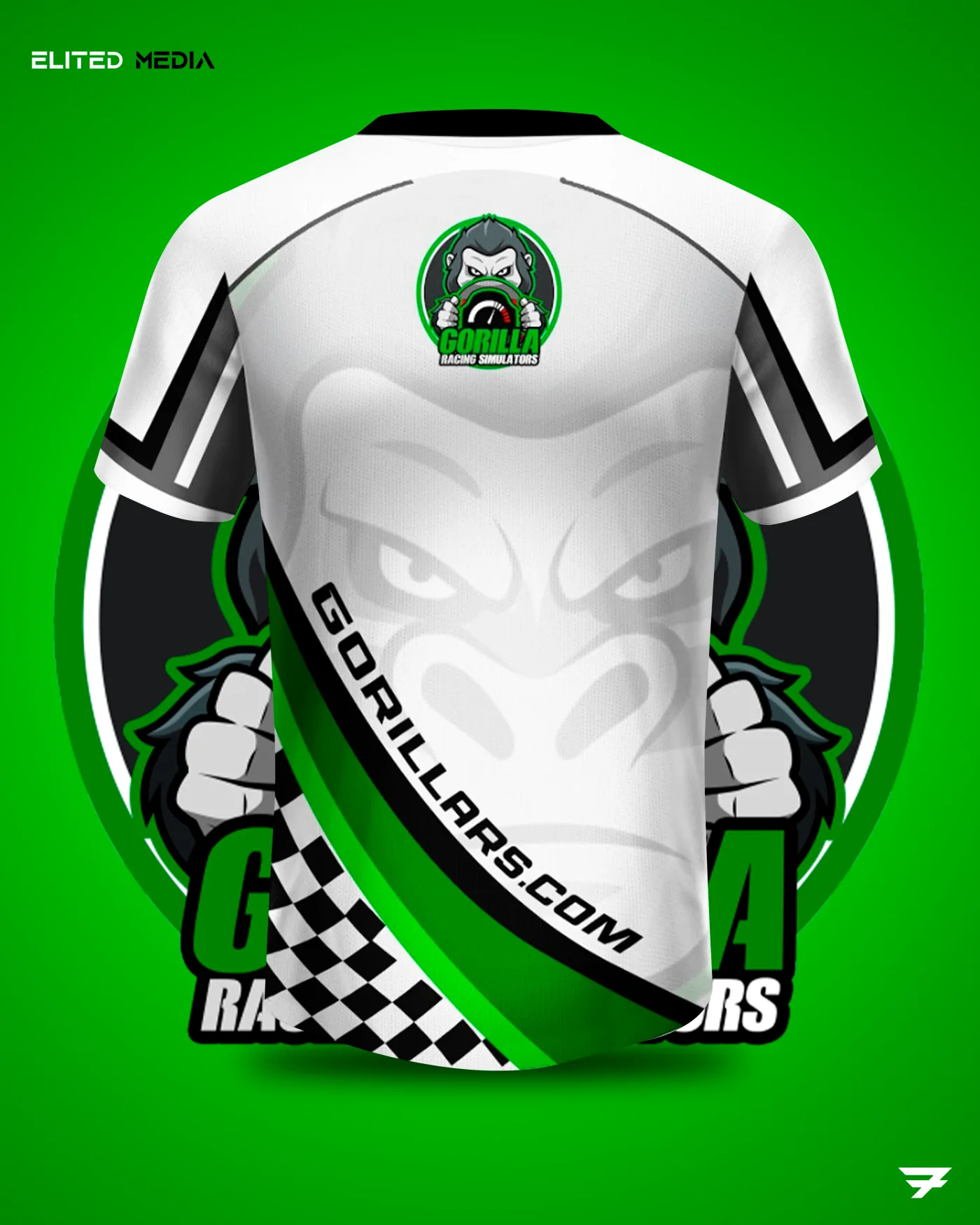Gaming jersey apparel mockup