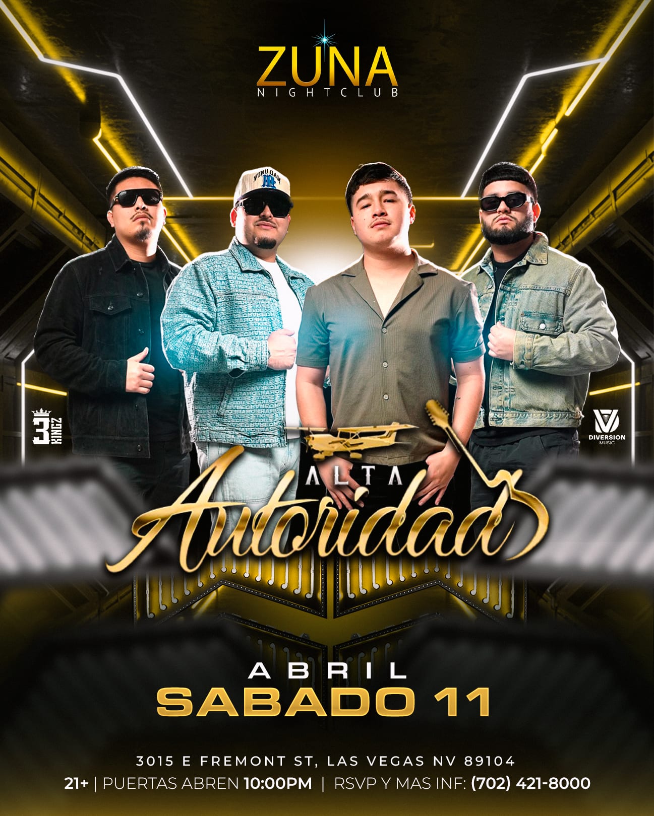 Alta Autoridad event flyer graphic design