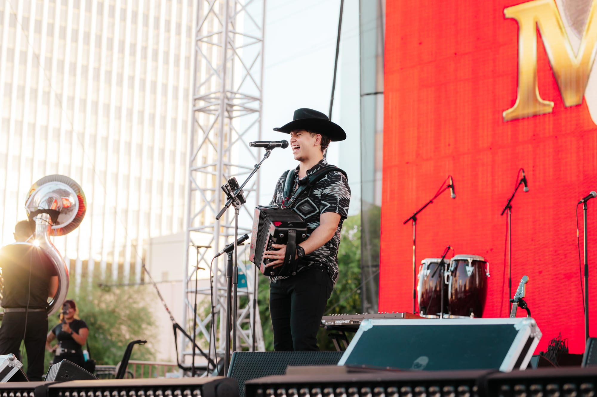 Live festival stage photography